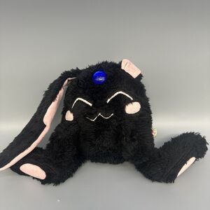 Vintage XXXHolic Mokona Modoki Black Plush Ruby Moon Doll Art - Rare Anime Fuzzy